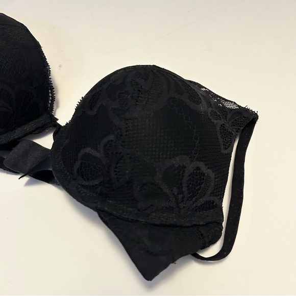 La Senza Hello Sugar push up Bra size 34B in Black Lace Details - Picture 2 of 8